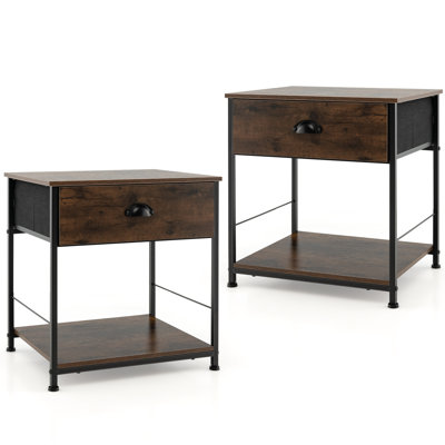 Bankside 48 cm W Bedside Table