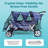 Foundations 6 Seat Stroller Rain Cover