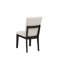 Ensemble de 2 chaises de salle à manger rembourrées, finition bois noir-1950717414-1950717419