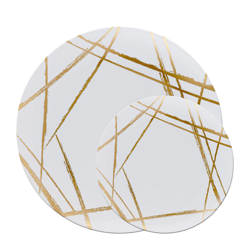 Ensemble de 110 assiettes en plastique Ecoqualité