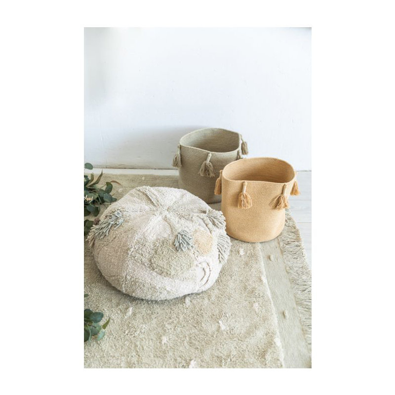 Cotton Woods Fabric Decorative Basket, Olive