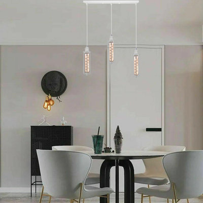 3 - Light White Caged Pendant