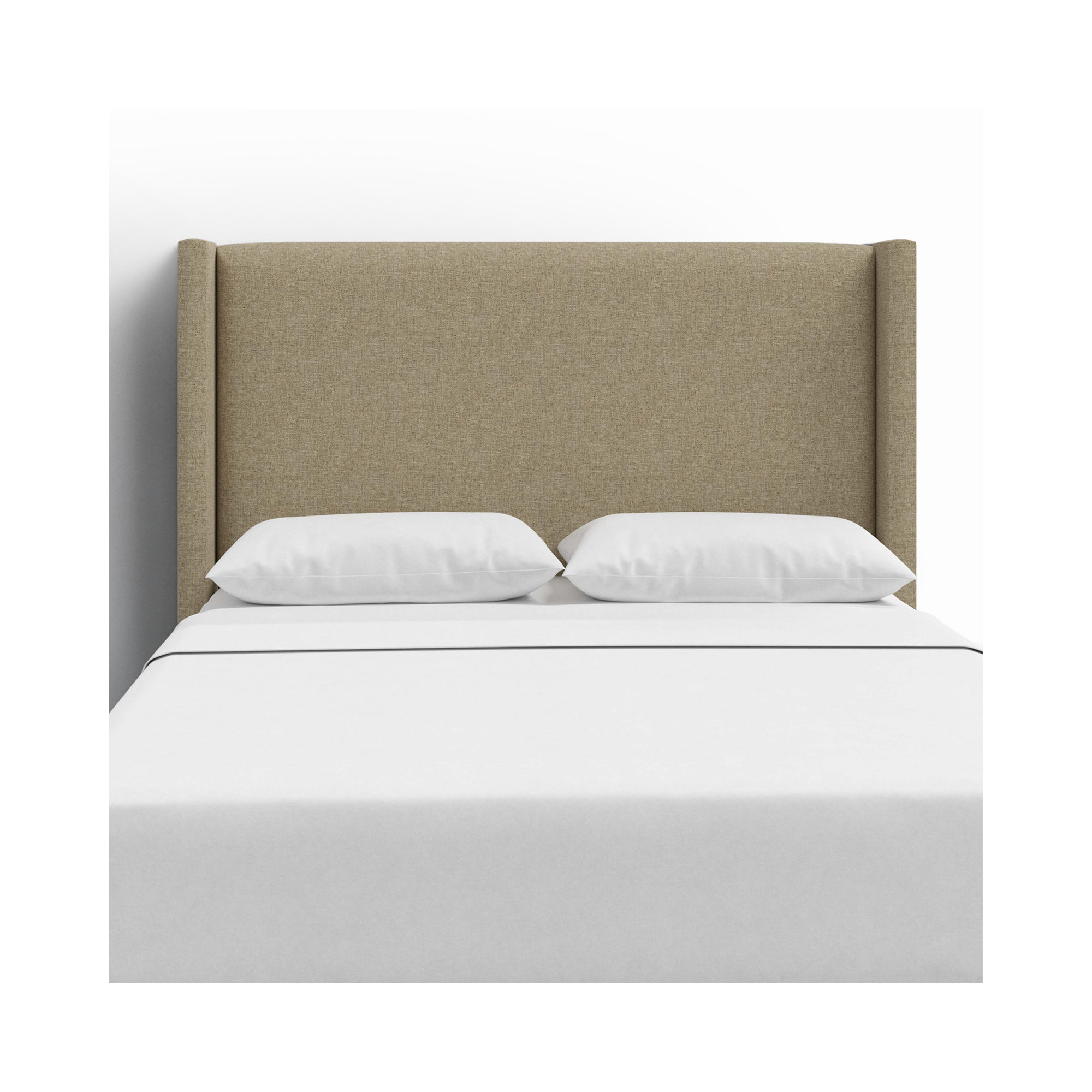 Hanson Upholstered Headboard, Zuma Natural Textured Linen, California King