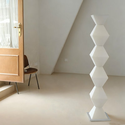 Lampe de salon de forme libre tournante en acier inoxydable