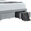 Grey Upholstered Eastern King Bed With 4 Spacious Drawers, Button- Headboard, Frame And Slat Kit For Enhanced Comfort 4 Storage, Soft Fabric, Asian Hardwood-942260329-942260327
