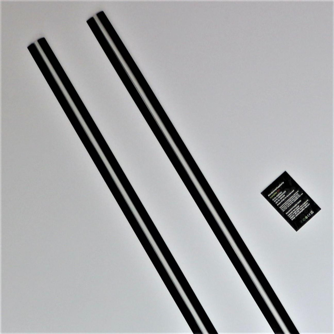 1150mm Black Low Profile Flex hinges, Fexible Living Hinges, Plexiglass, Continuous Acrylic Piano Hinges