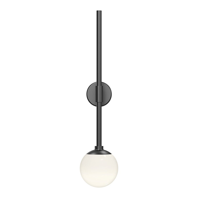 Sabon LED Armed Sconce, Satin Black