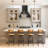 1-Light Brushed Brass Glass Single Pendant Light With Clear Dome Shade And Adjustable Downrod