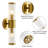 Wall Sconces Set Of Two Gold Morden Wall Lamp For Bathroom Living Room Vanity Lights Fixture (Without Bulbs)