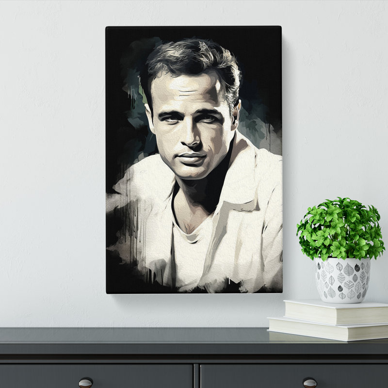 Marlon Brando Romanticism - No Frame Print, 50cm H x 35cm W x 3cm D