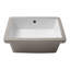 Lavabo de salle de bain rectangulaire en céramique avec trop-plein 12 po APRESSHUI
