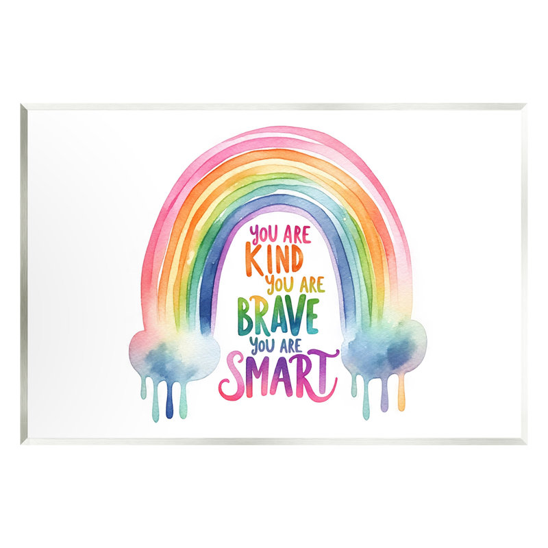 Art mural moderne inspirant arc-en-ciel moderne par Amanda Greenwood, H 30 po x l 40 po x P 1,5 po, Toile tendue