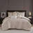 7 PCS Queen Comforter Set Beige-128367436