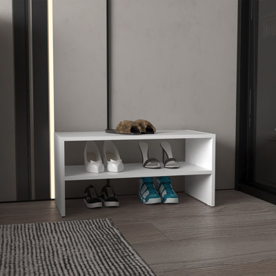 Range-chaussures H 13,7 po, avec 2 tablettes