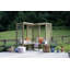 Rasen Powder Coated Steel Park Bench Park Bench