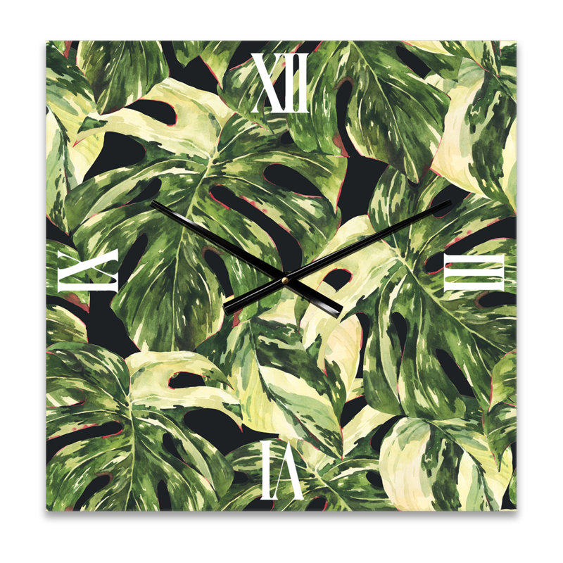 Horloge murale exotique sur fond naturel II, Moyen