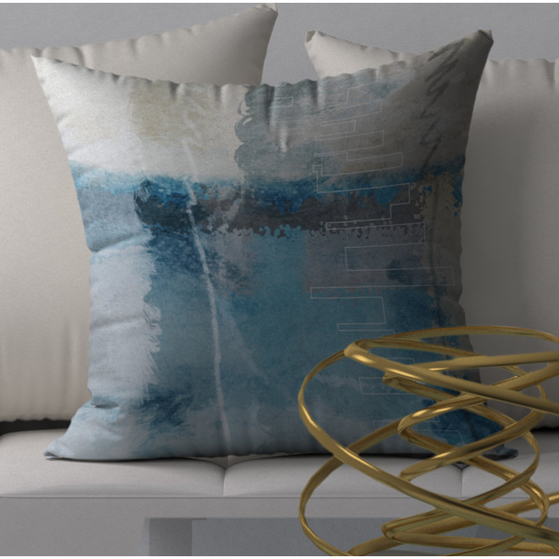 Housse de coussin carrée sensible U, 18 po x 18 po