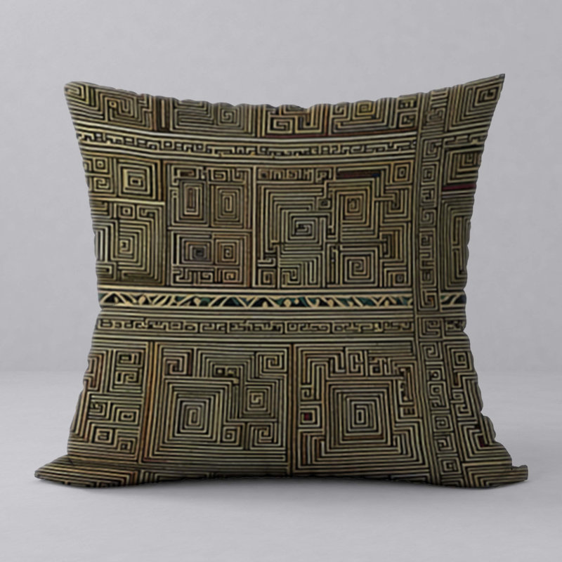 Abstract Reversible Throw Pillow