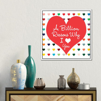 Billion Reasons 1 Piece Wall Art on Canvas