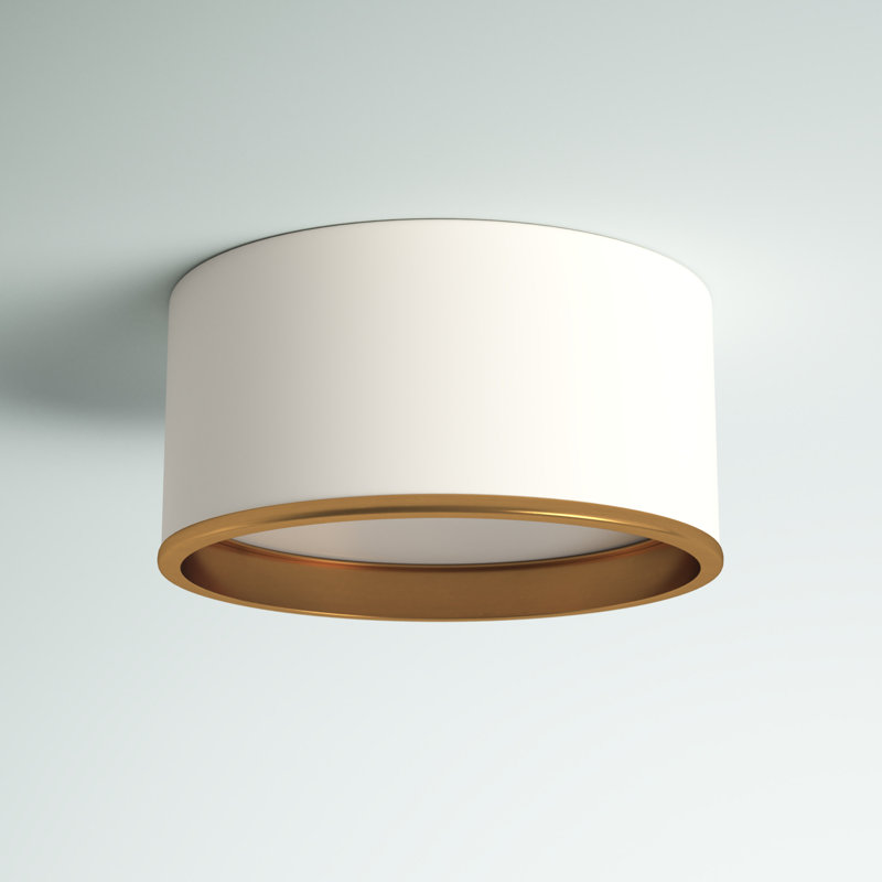 Hafley Flush Mount, White