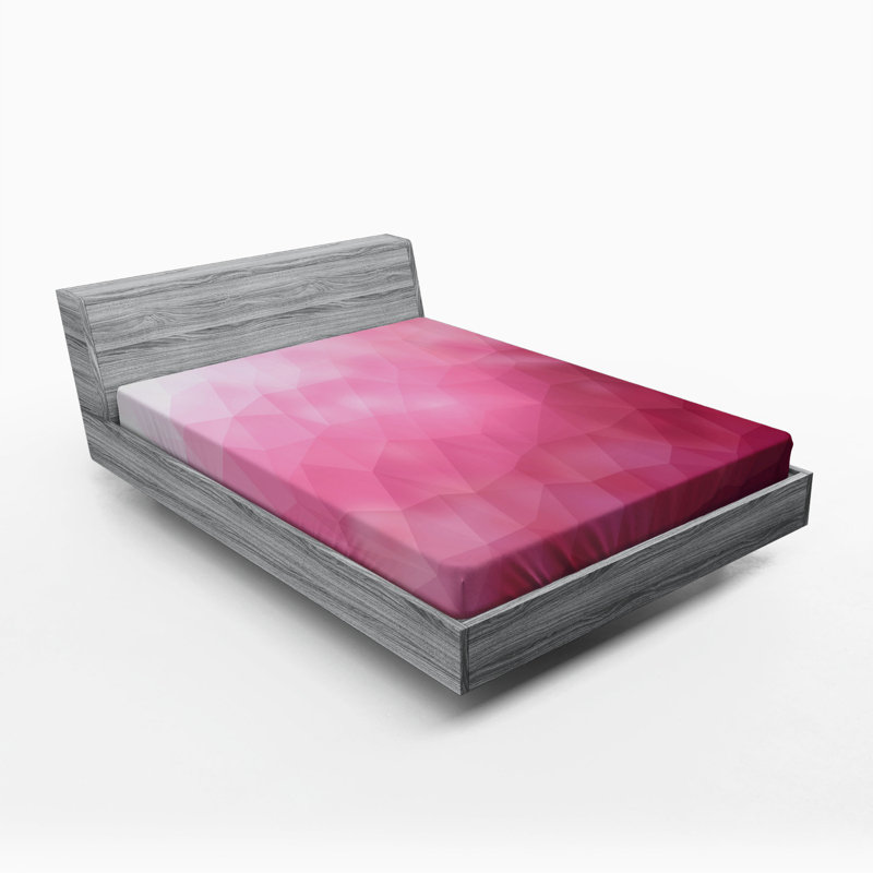 Microfiber Abstract Fitted Sheet, Queen Fitted Sheet