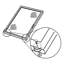 Ensemble de rouleaux de porte coulissante en acier, rouleau concave de 1-1 / 4 po, plastique blanc (paquet de 2)-101023150-101023148
