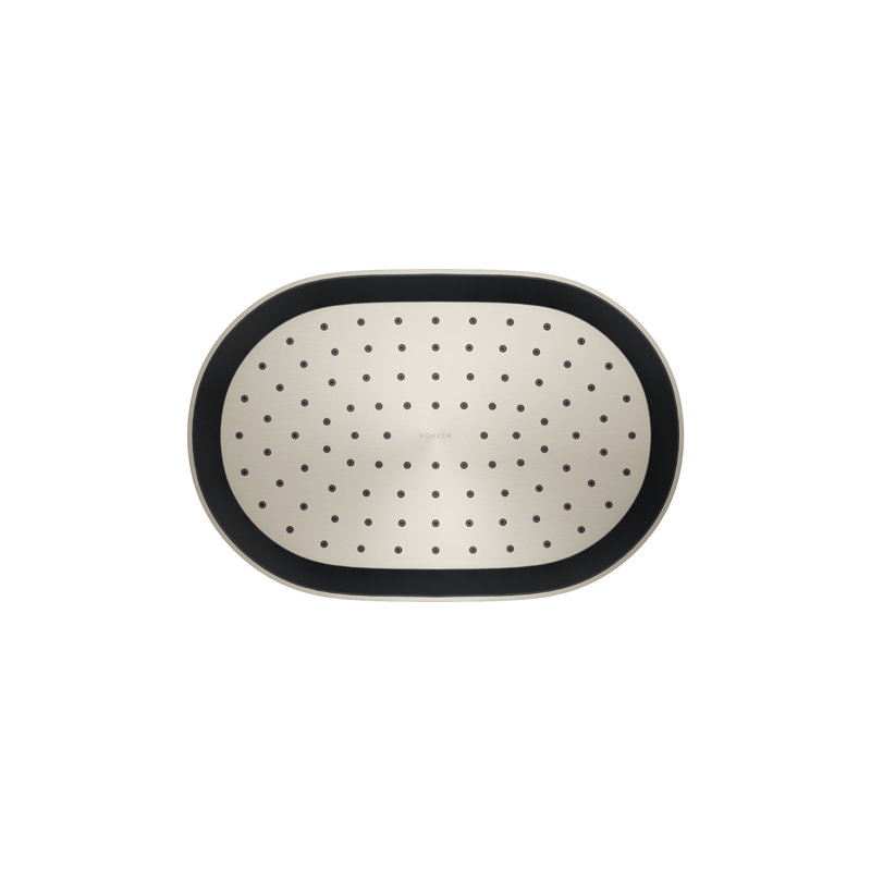 Statement™ 2.5 GPM Round 12 in. Rainhead with Katalyst Air-Induction Technology, Vibrant Brushed Nickel, 2.5 GPM, Round