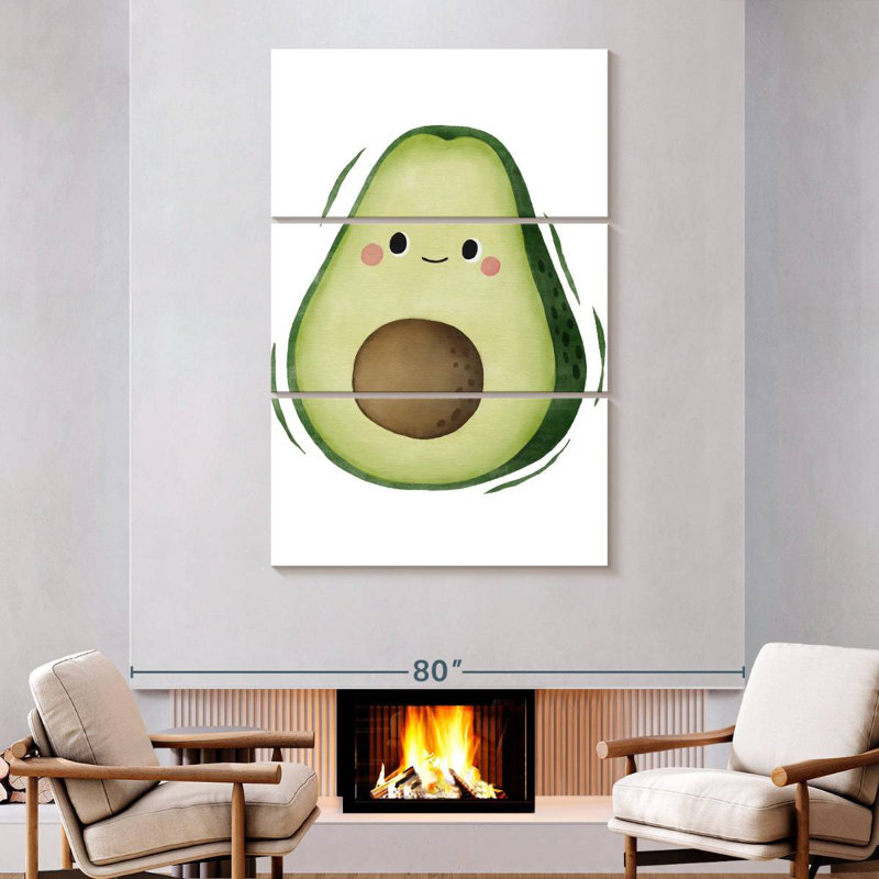 Yarlin Cute Avocado, 74" H x 48" W