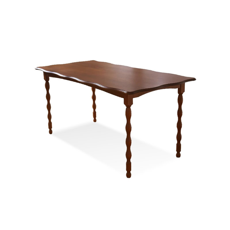 Brown Rectangular Solid Dining Table For Dining Room/Kitchen, 29.53”H x 70.87”L x 31.5”W