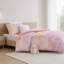 Ensemble d'édredon 3 pièces TG / TG avec coussin décoratif, rose