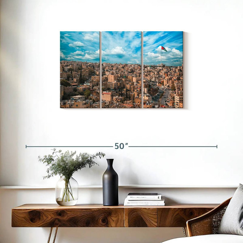 Rorry Amman Jordan Skyline, 20" H x 33" W