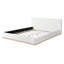Elegant White Solid Wood Frame Queen Upholstered Bed For Ultimate Comfort-833371253