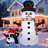 Christmas Inflatables 5.4 Ft Christmas Snowman Inflatables With Peeing Dog