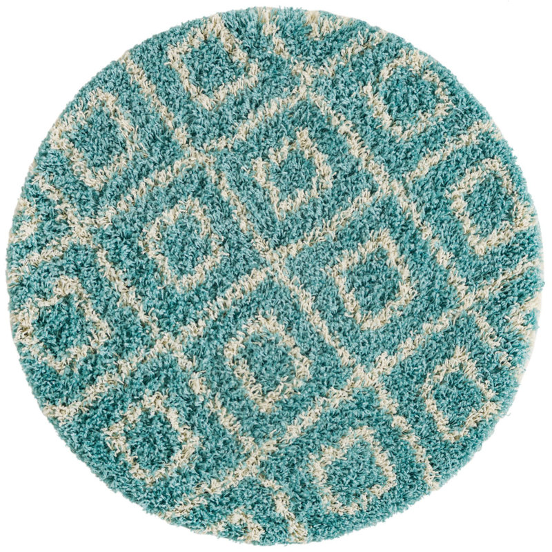 Assis Geometric Indoor Rug, Round 3'3"