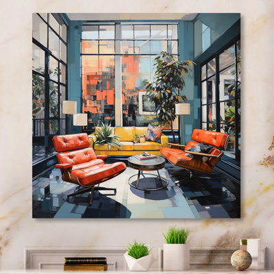 Fauteuil Coral Mid-Century rétro - Vibes Mid-Century en métal