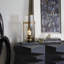 Porte-bougie abstrait moderne en métal-1399909508