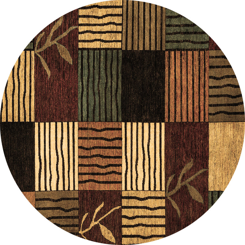 Abstract Indoor Rug, Round 3'