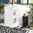Modern Compact Vanity With Ceramic Sink, Mdf Storage, Soft-close Drawer