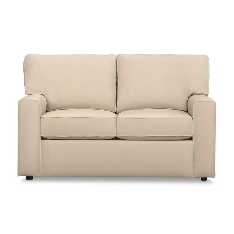 Lawson 59.5" Upholstered Loveseat, Canvas Flax Sunbrella® Canvas