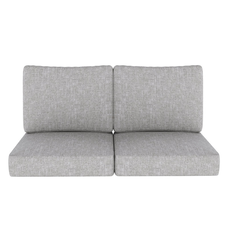 Sunbrella® Outdoor Loveseat Seat / Back Cushion, Canvas Granite Sunbrella® Canvas