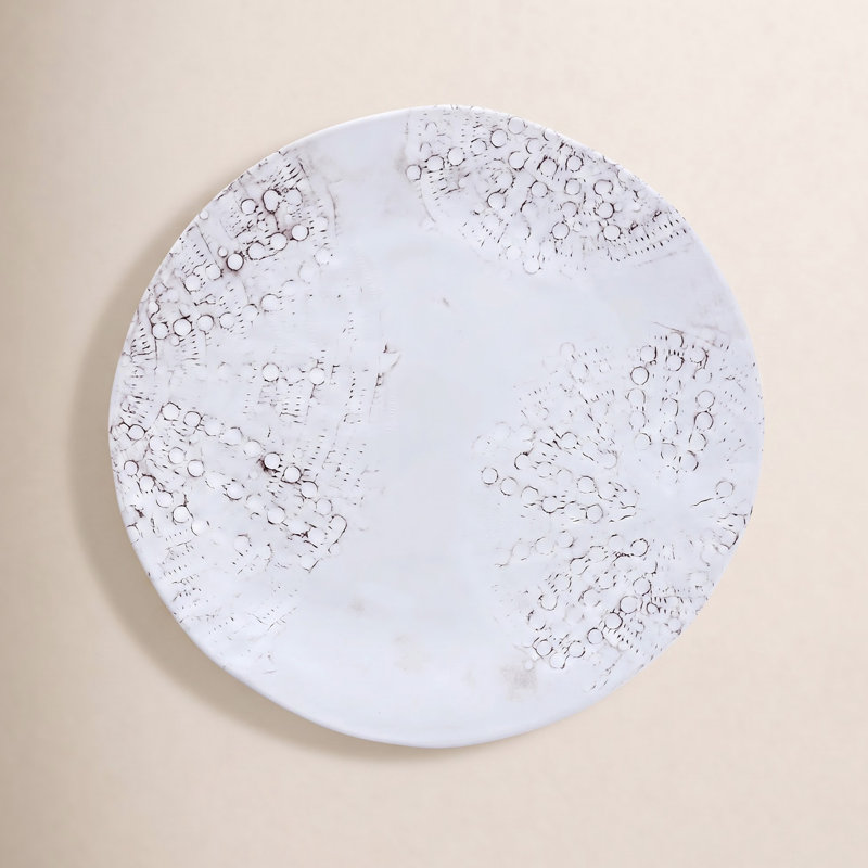 Eddie 11.25" Melamine Dinner Plate, White