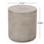 Table d'appoint d'extérieur en oxyde de magnésium gris - Design minimaliste fonctionnel et attrayant