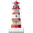 Poly Resin Lighthouse Clock With Thermometer-Multicoloured
