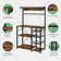 38.2'' Baker's Rack with Power Outlets, Microwave Stand, Coffee Bar, 3 Wire Baskets, 10 S-Hooks