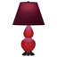 Petite lampe d'appoint à double gourde-371895590-372527677