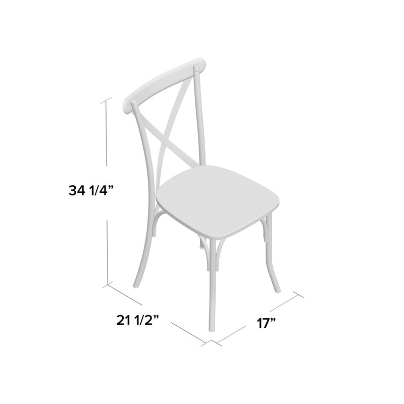 Henry 18.00'' H Stacking Dining Chair, Clear Coat