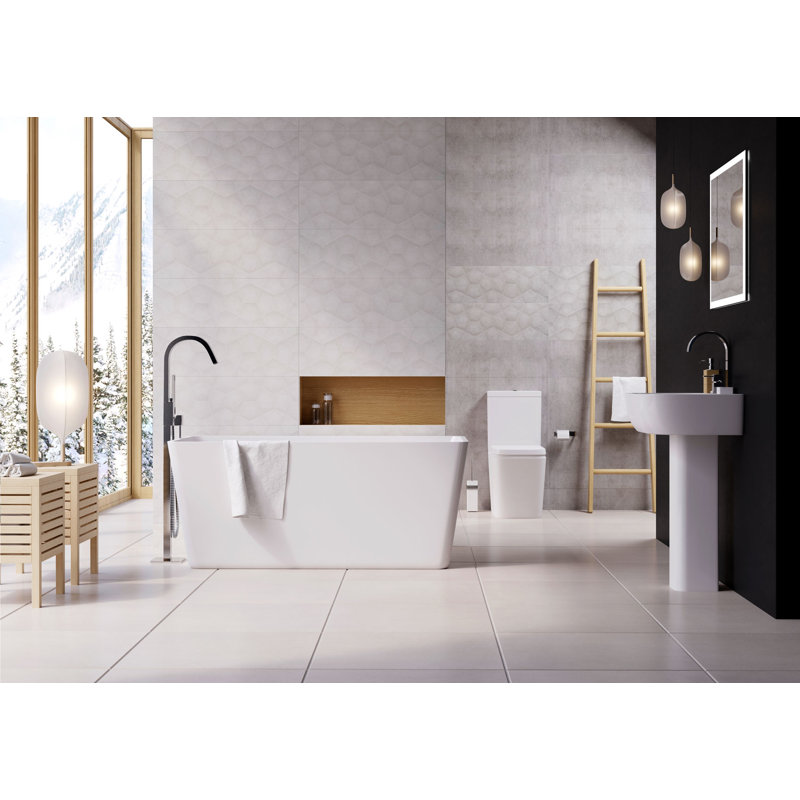 Aliza 1500mm x 705mm Soaking Acrylic Bathtub