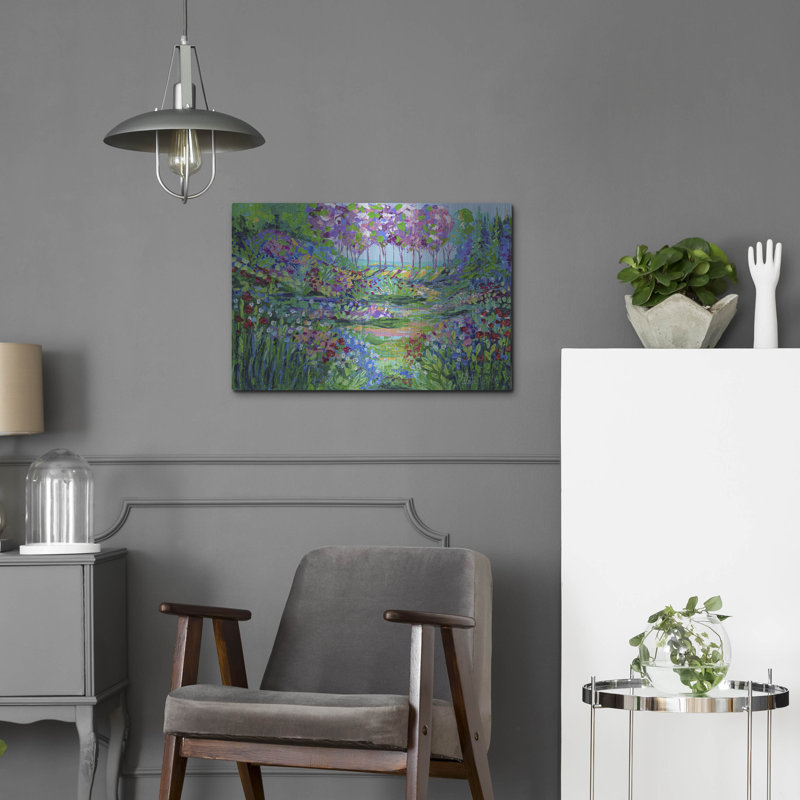 «Jardin botanique» par Estelle Grengs, H 16 po x l 24 po