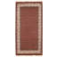 Hand Knotted Wool Area Rug in Red And Cream