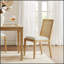 Ensemble de 2 chaises de salle à manger capitonnées Channel, confortables et élégantes avec coussins épais et structure en bois durable